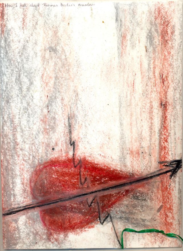 Message left at the scene of Thomas's murder.